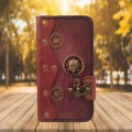 Steampunk skull iPhone folio leather case