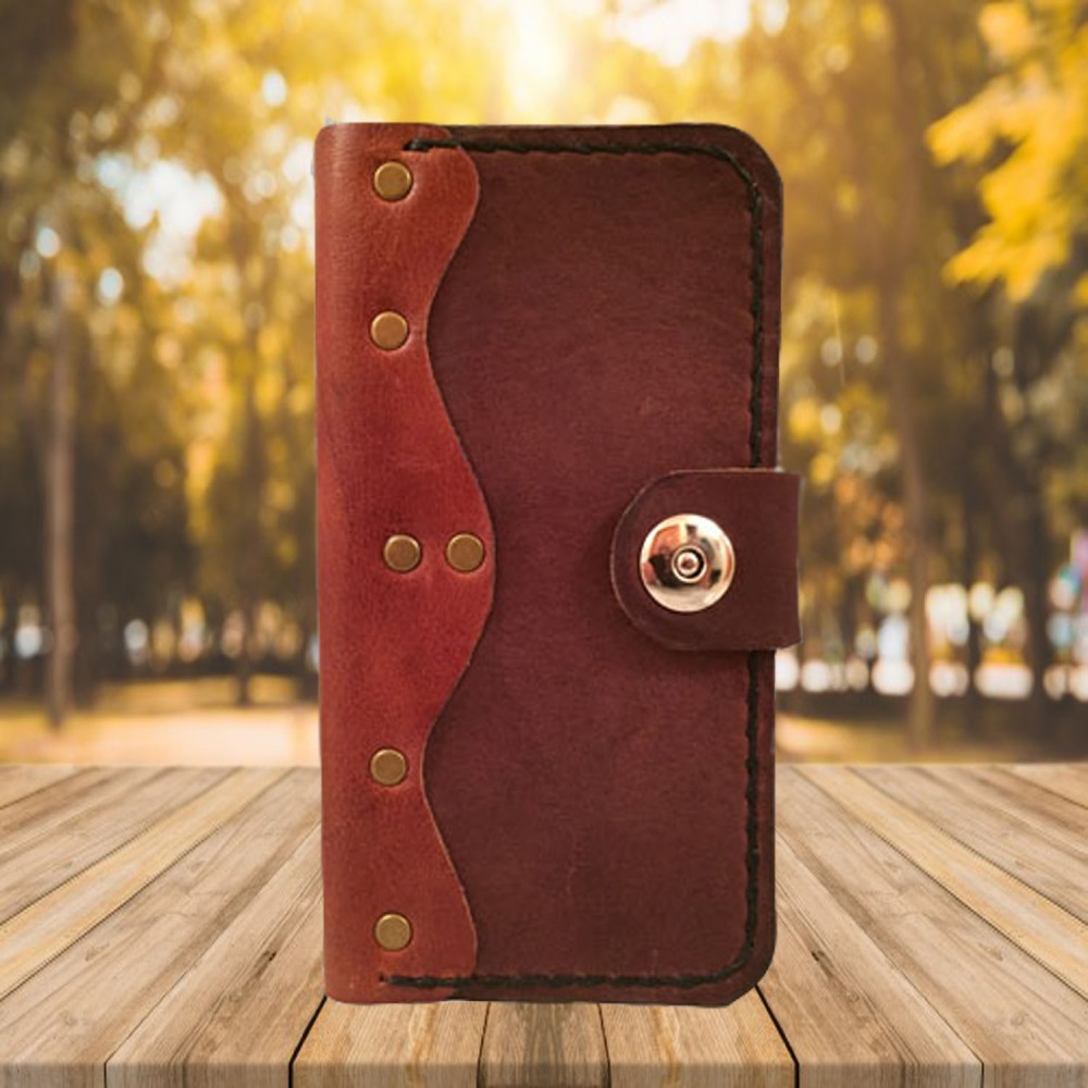 iPhone folio leather case