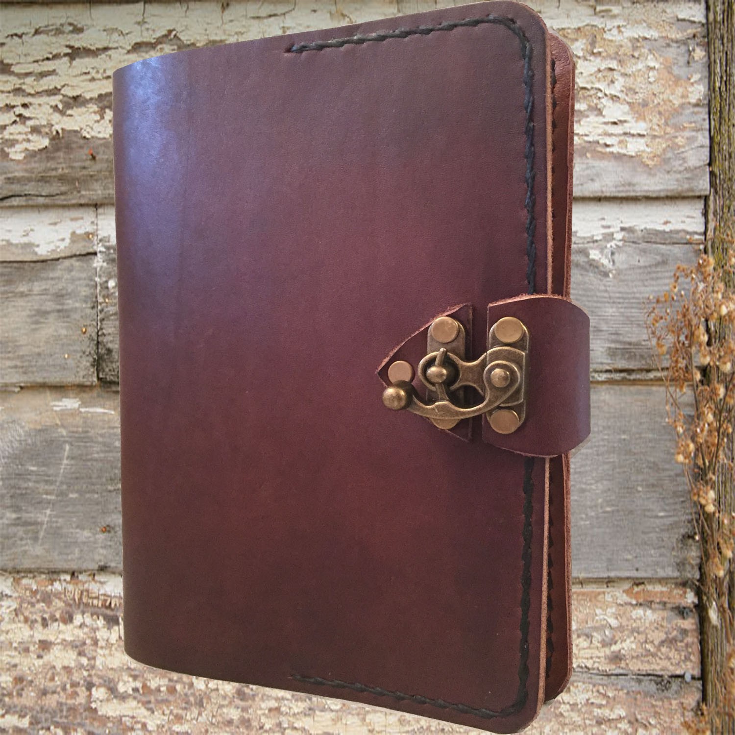 Refillable leather journal
