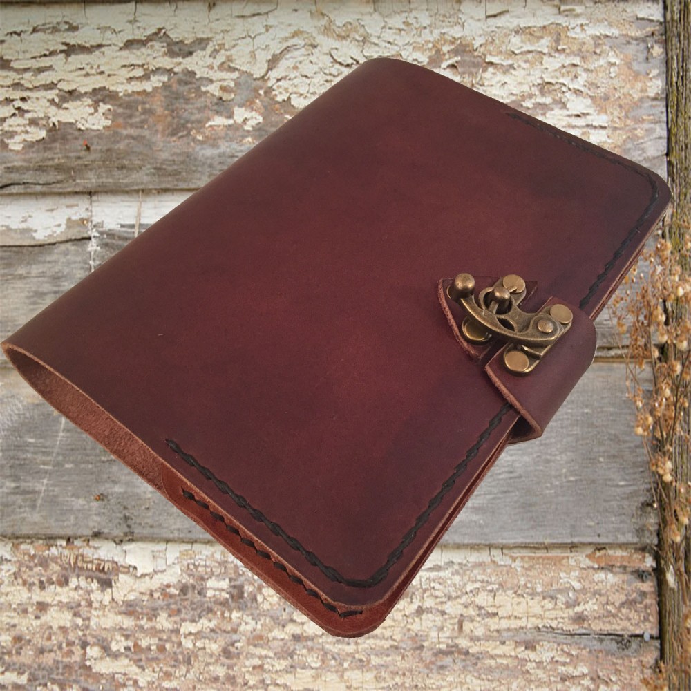 Refillable leather journal